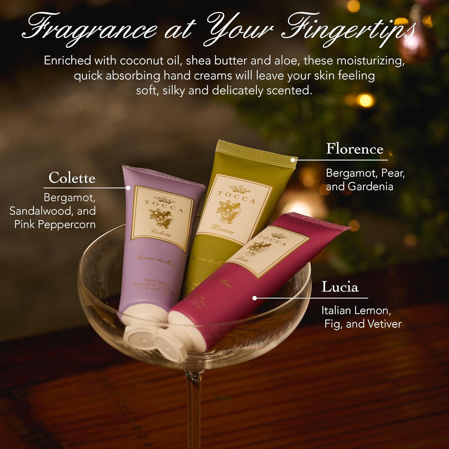 Tocca Wonders Collection Crema Veloce Mini Hand Cream Gift Set ($36 Value) - Includes Florence, Colette, Lucia, 45 ml Each - Image 3
