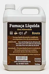 Fumaça Líquida Profissional, Sabor Defumado Natural, Vegano