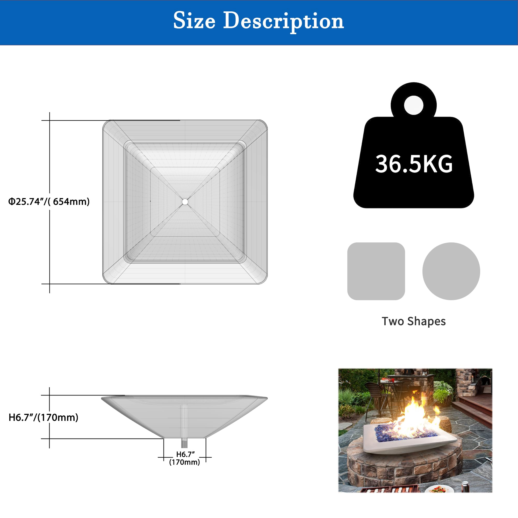 Kit De Fogata Cuadrada Tablas De Fuego Y Fogatas | Adoquines De