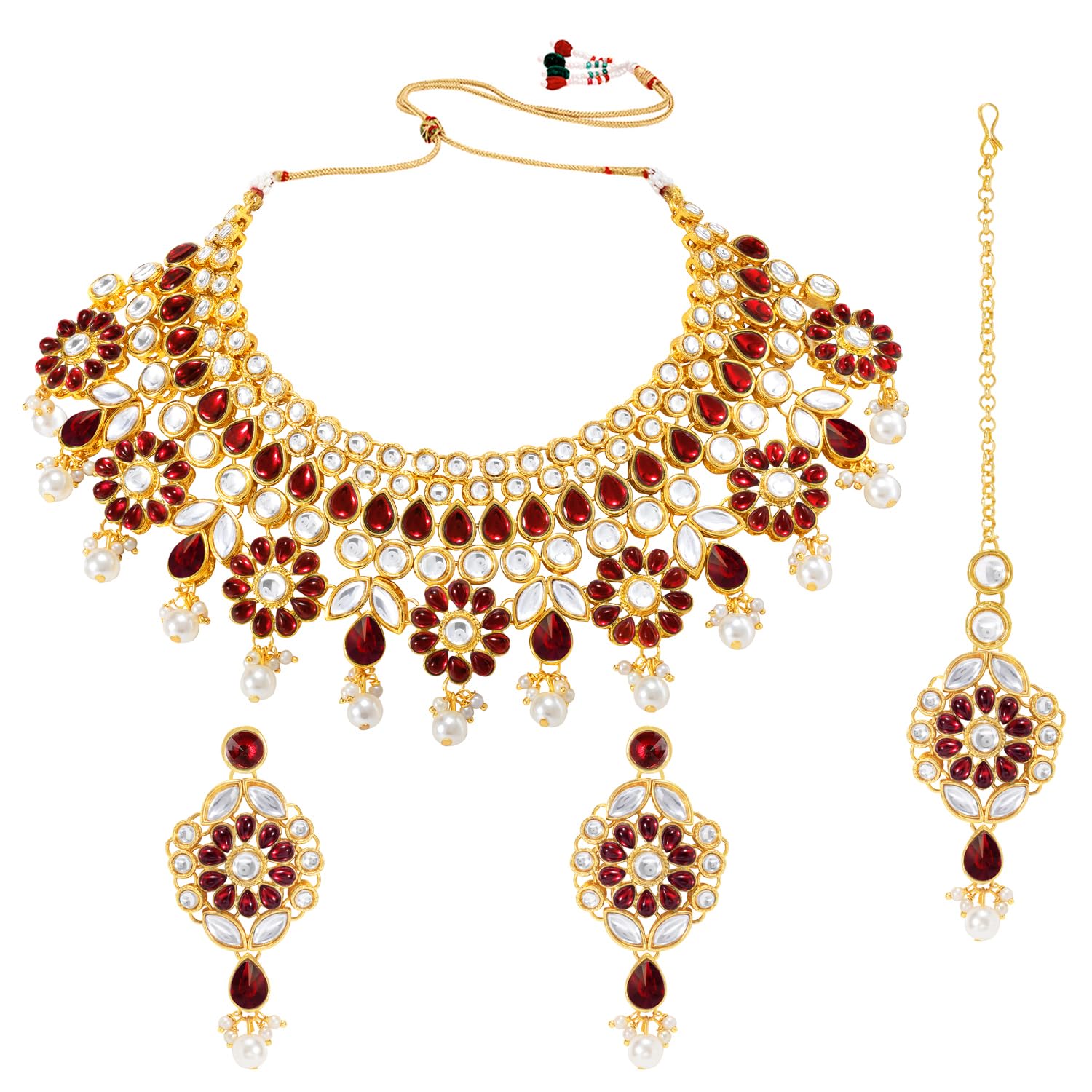 See full amazon price history chart for Peora Tradional Gold Plated Maroon Kundan Flower Shape Choker Necklace Earring & Maangtikka Jewellery Set for Women Peora Tradional Gold Plated Maroon Kundan Flower Shape Choker Necklace Earring & Maangtikka Jewellery Set for Women (B0B6BKP3XL) Amazon Price History, Amazon Price Tracker
