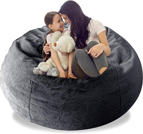 AHWEKR Funda para silla puf, duradera y cómoda, de piel sintética, sofá de piel sintética, sofá de sala de estar, sofá cama, puff grande (sin