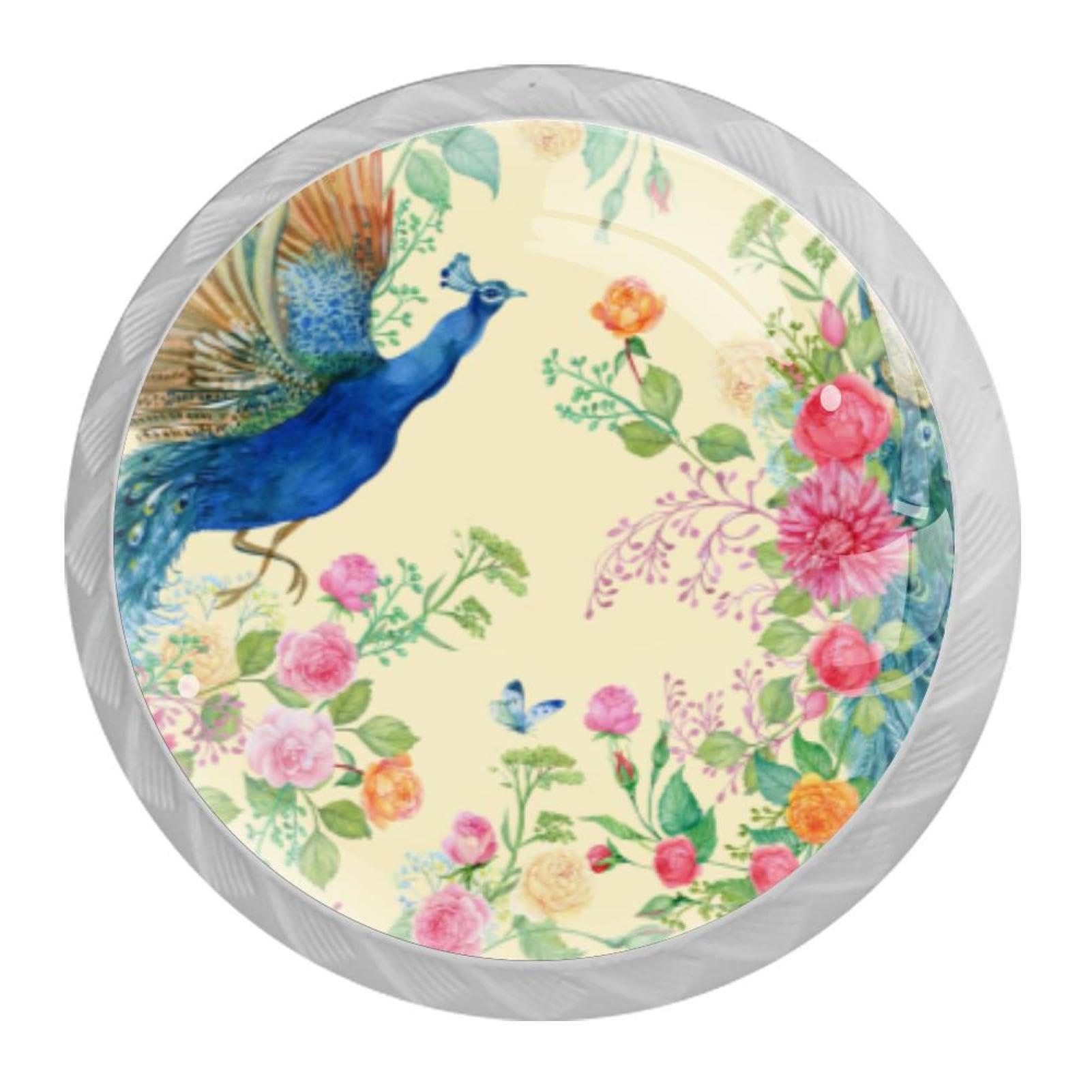 Tqmspg Multi Peacock Birds And Flowers