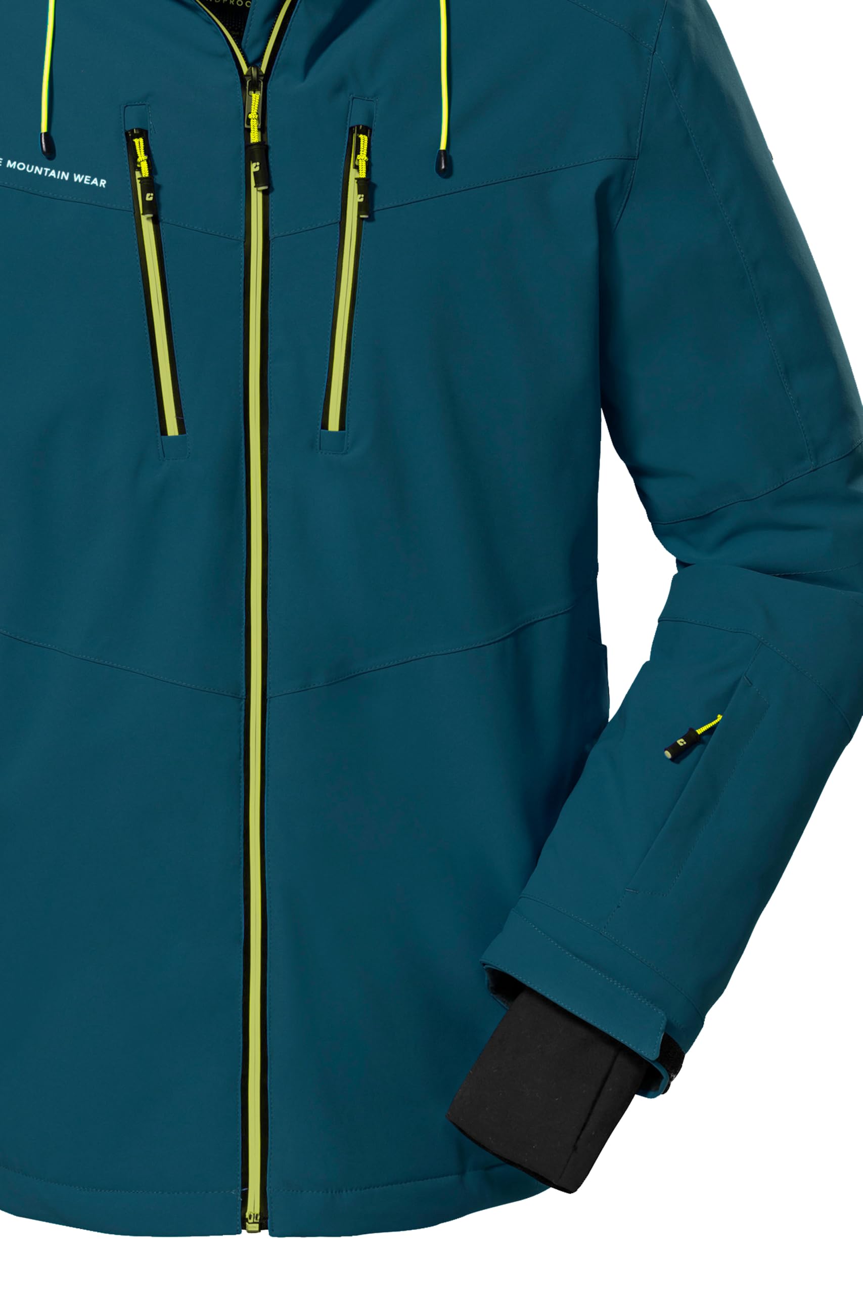 Killtec Herren Skijacke Ksw 44 Mn Ski Jckt 10.000 mm Wassersäule atmungsaktiv wasserdicht Blau Größe 56