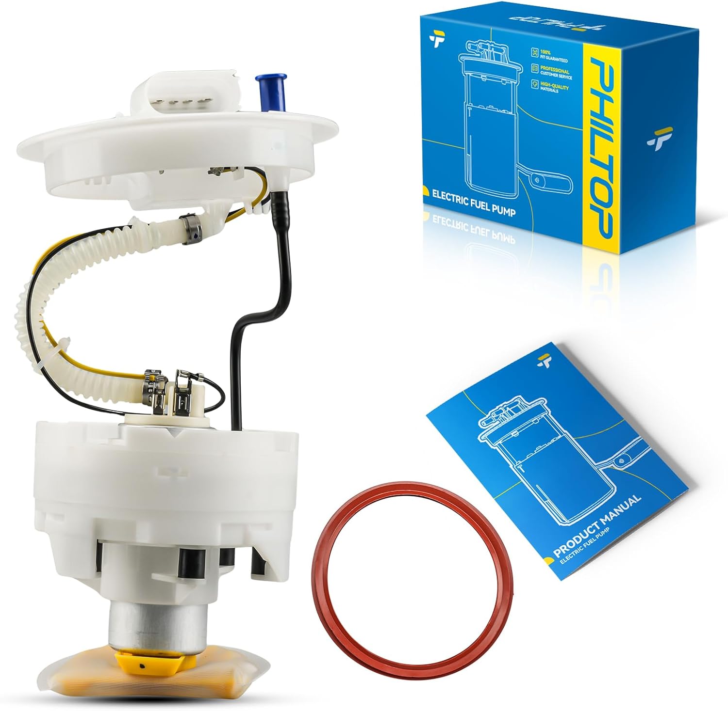 PHILTOP Electric Fuel Pump Assembly Fits for Audi A4 Quattro 2002 2003 2004 2005 V6/V4 3.0L/1.8T, FG0978