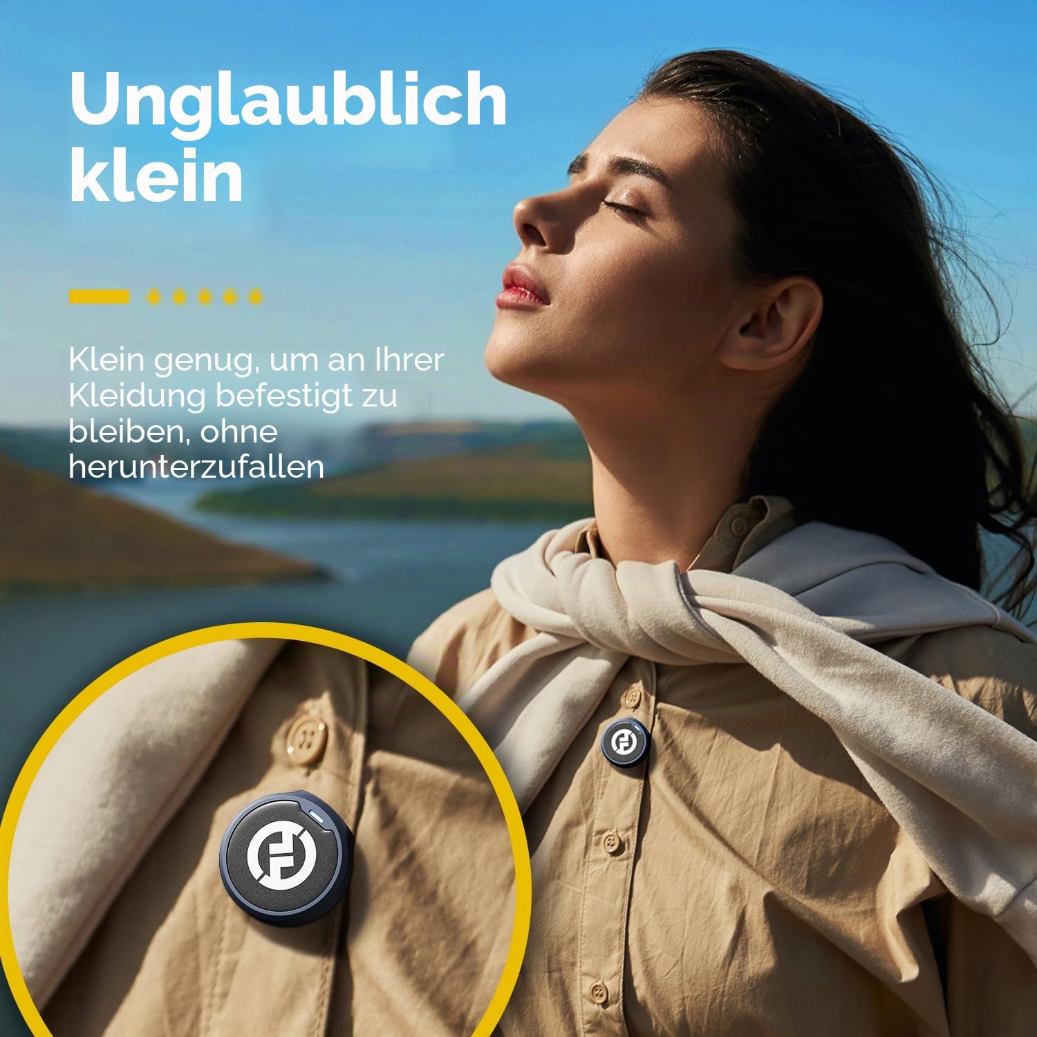 Hollyland Lark M2 Kabellos Lavalier Mikrofon für iPhone/Android/Kamera/PC/Laptop mit Lightning/USB-C-Stecker, 48 kHz 24 Bit, 300m Reichweite, 40 Std. Akkulaufzeit für Videoaufnahmen (Kombi-Version)