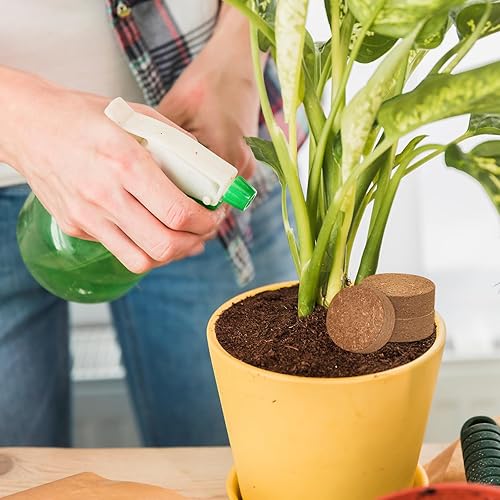 Miniatura 19 de ZeeDix Pellets de fibra de coco orgánico para macetas, 150 unidades de 1.181 in comprimida de fibra de coco para iniciación de semillas de coco