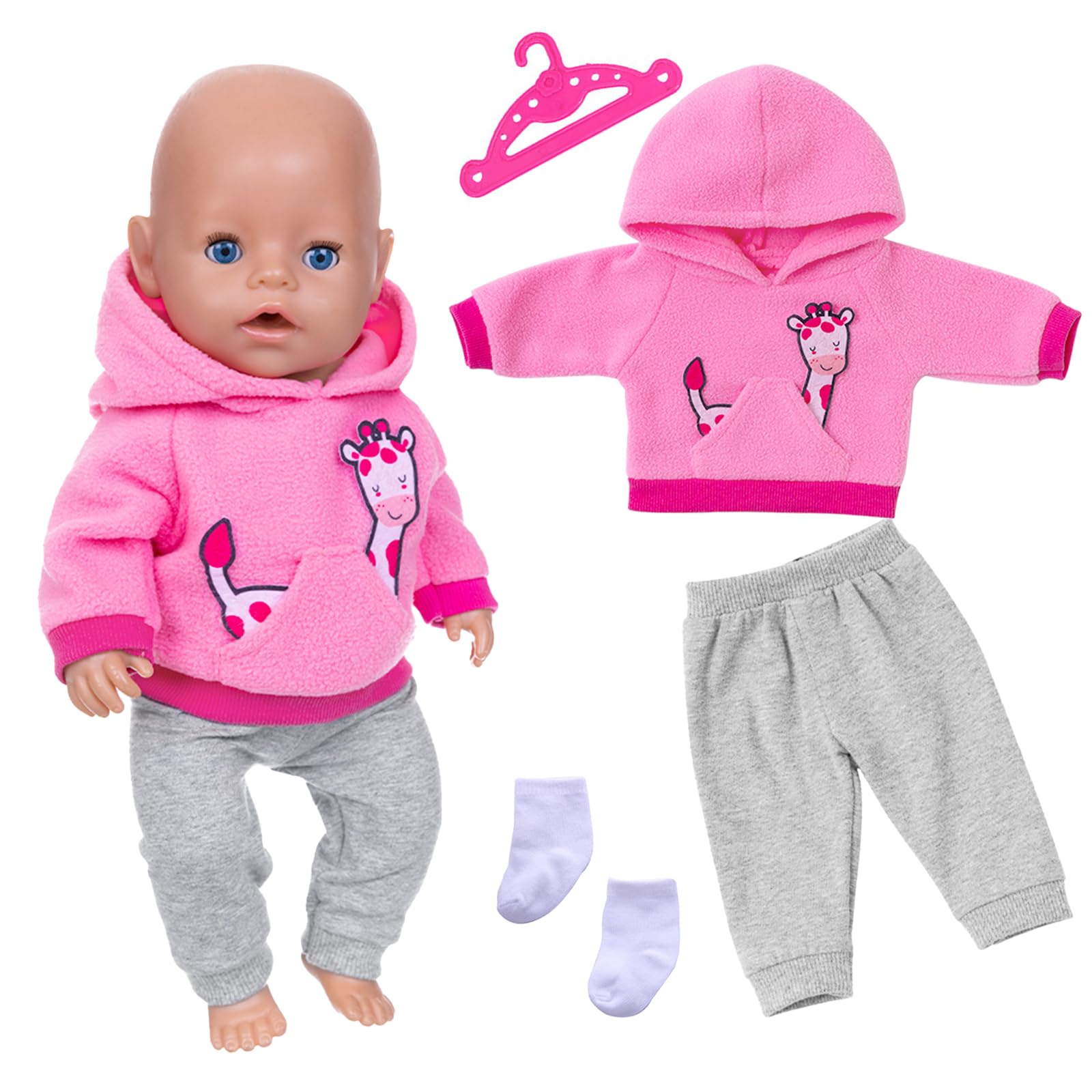 Paola Reina Amigas poppen kledingset hoodie met joggingbroek - Knuffels