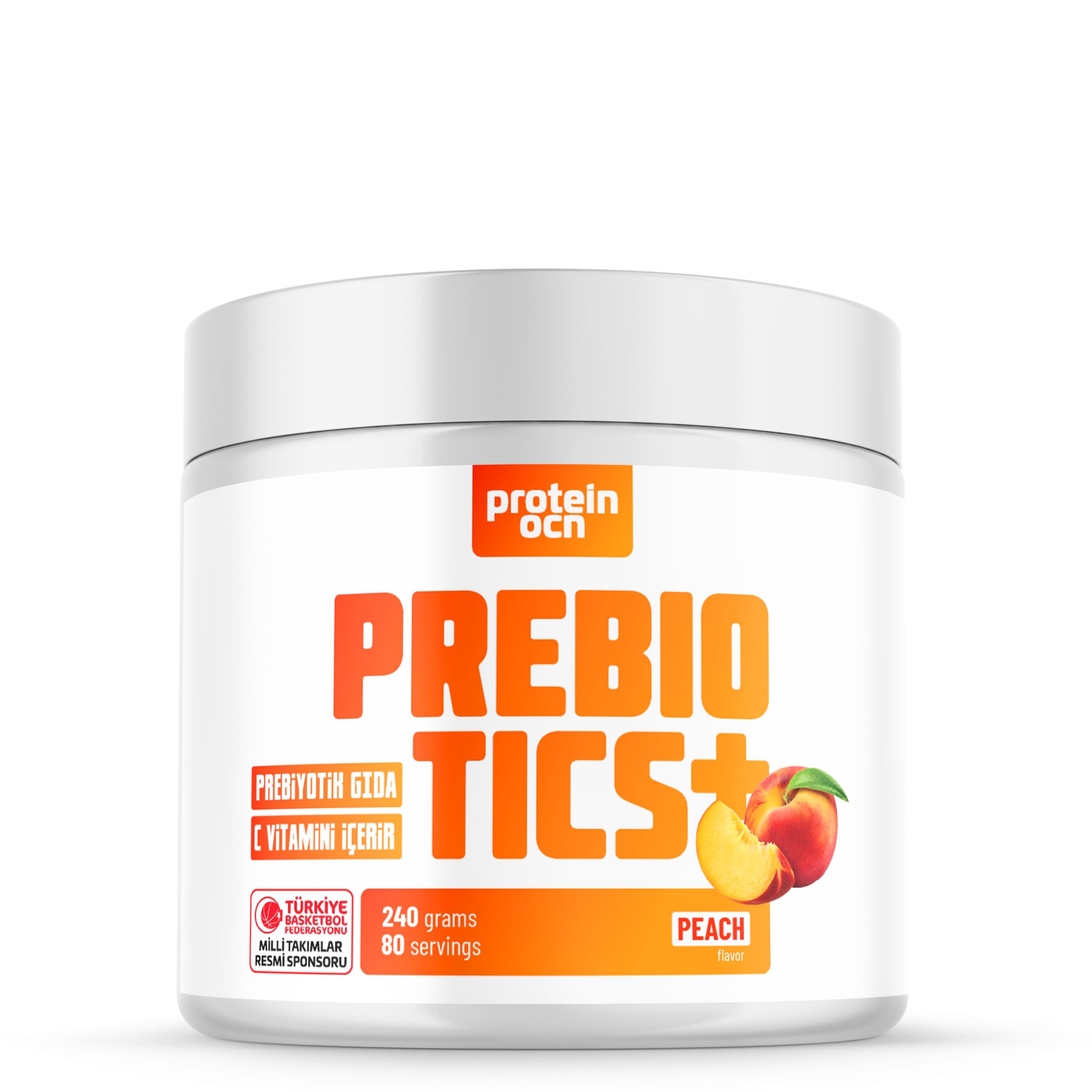 Proteinocean Prebiotics ve Şeftali 240g 80 Servis