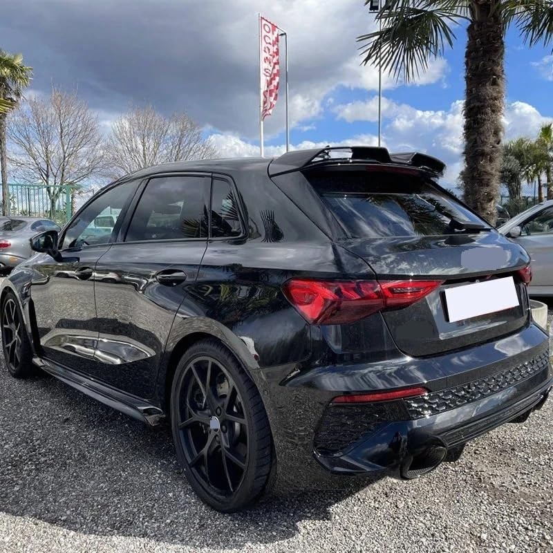 Spoiler de toit de coffre pour A3 S3 RS3 8Y Sportback 2021-2024 look carbone