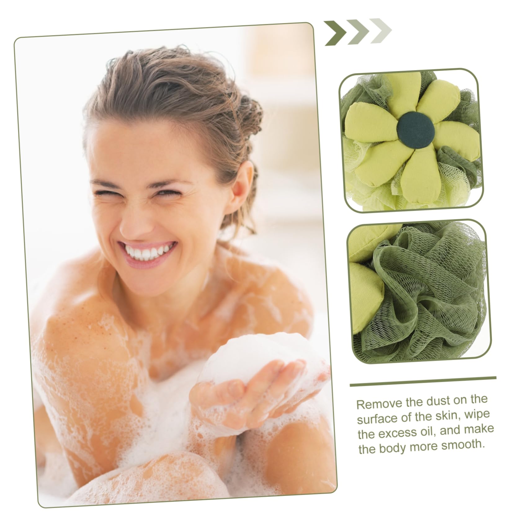 Angoily 9piezas Esponja De Baño Para Bebés De Exfoliante Floral De Loofah Para Baño De Recién Nacidos Diseño Práctico y Portátil