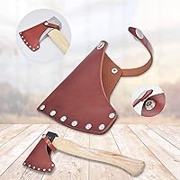 Vista 5 de DYNWAVE Soporte de cuero con cordón de hacha para cabeza de regalo