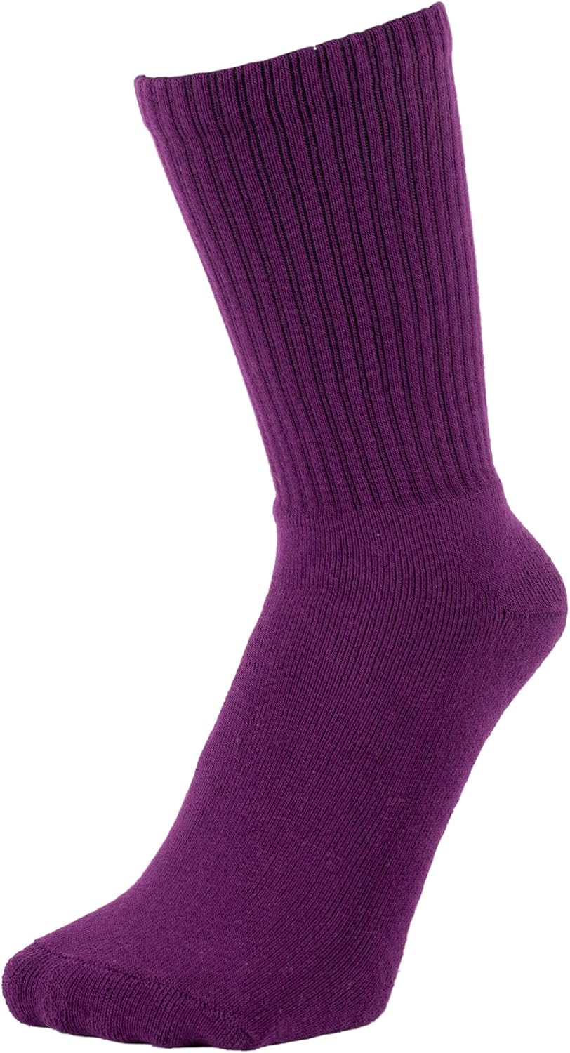 ZAKIRA Finest Combed Cotton Terry Lined Athletic Sports Crew Socks for Men, Women image 2