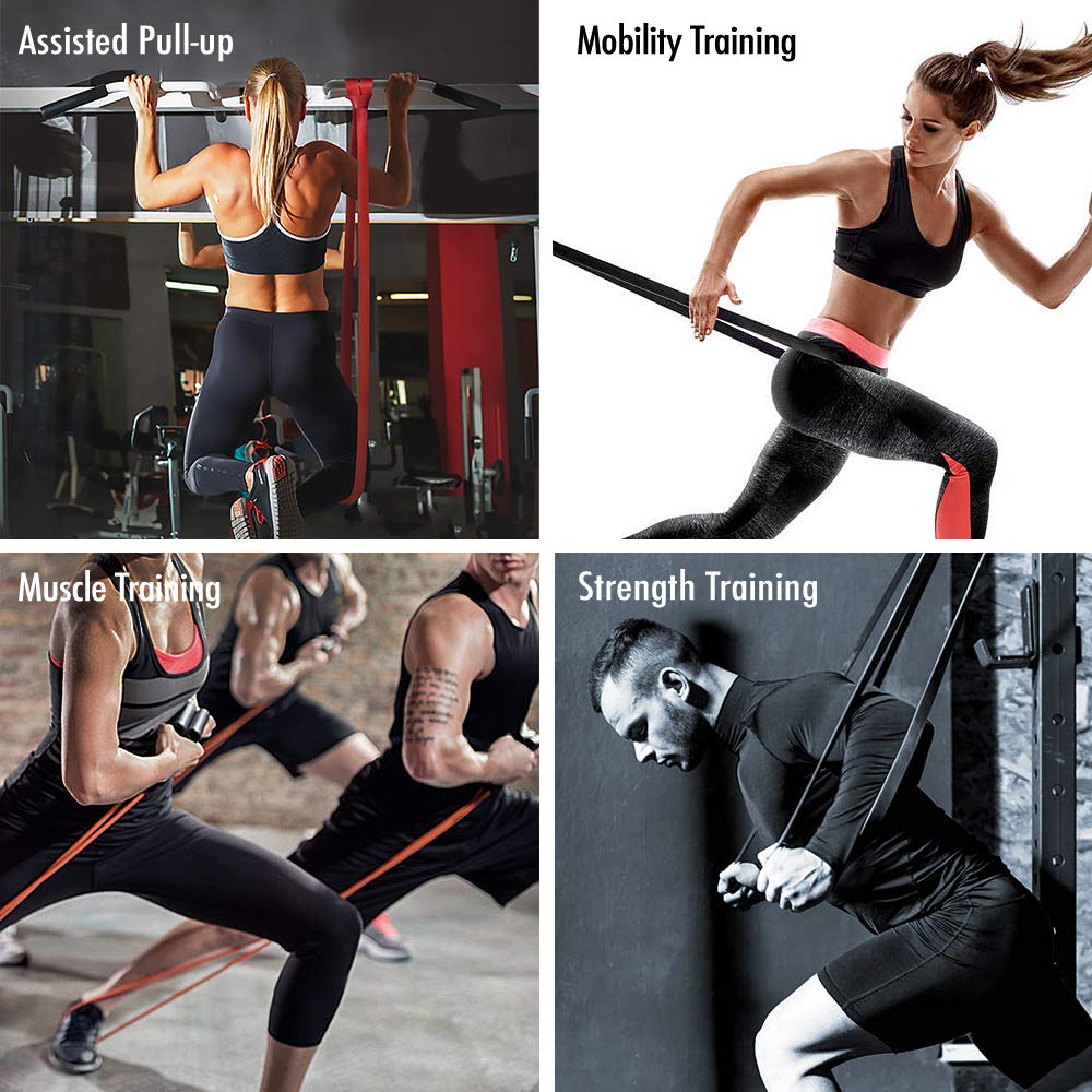 Pack De 4 Bandes élastiques De Traction - Fitness, Crossfit, Yoga, Musculation