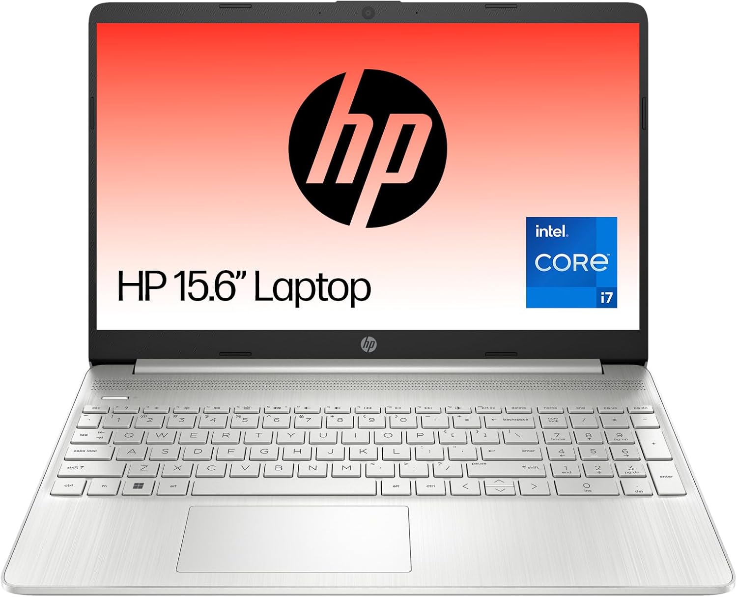 HP 15.6″ Laptop | Intel Core i7-1255U Processor | 8 GB RAM | 512 GB SSD | Intel Iris Graphics | FHD Display | Up to 7hrs battery | Win 11 | Dual Speakers | Natural Silver | 15s-fq5030sa