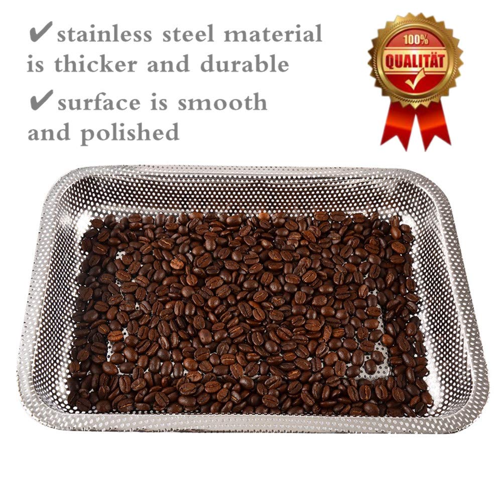 Refroidisseur à Grains De Café OCASAMI 600g – Rapide Et Durable (noir/argenté)