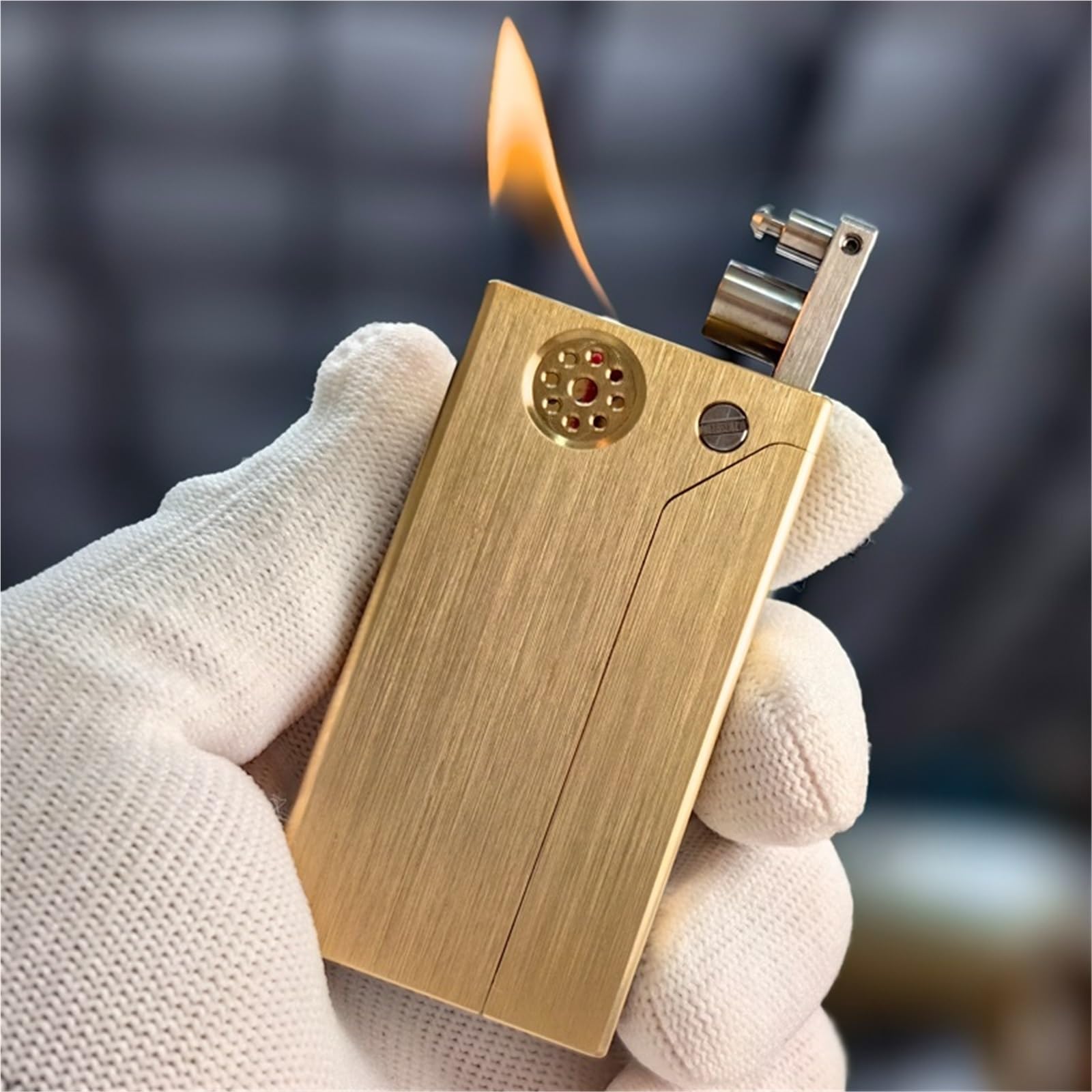 Encendedor mecánico de queroseno cortavientos y recargable 1