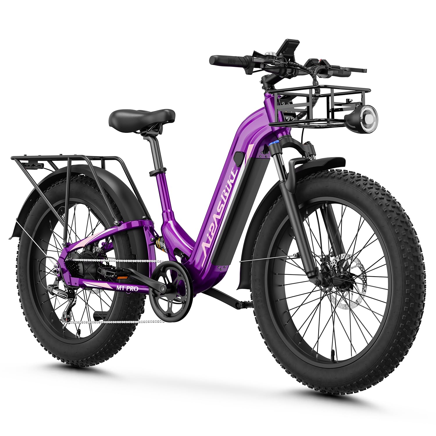 Aipas M1 Max/M2 Max Electric Bike for Adults, 26"x 4" Fat Tire Ebike