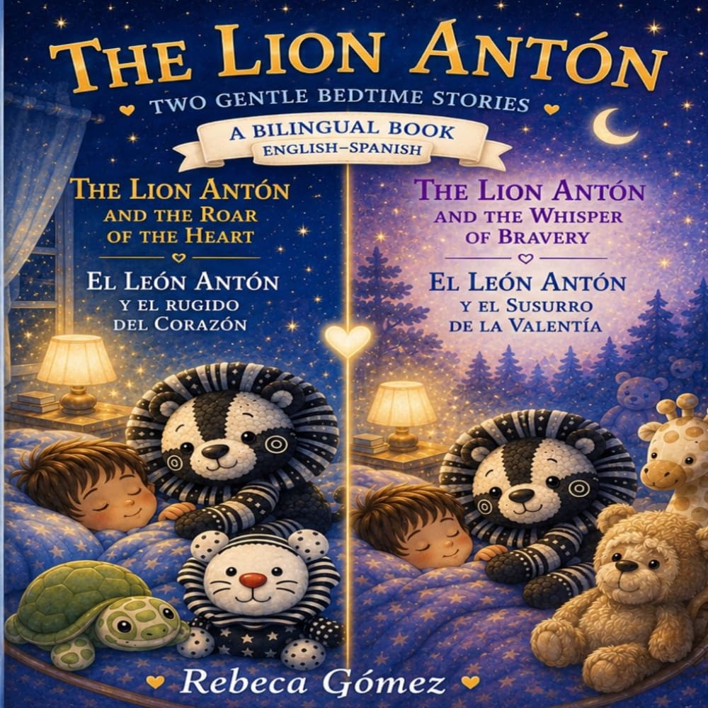 The Lion Anton and the Roar of the Heart/El León Antón y el Rugido del Corazón: Bilingual bedtime Stories by Everad Gentle Stories for Growing Hearts
