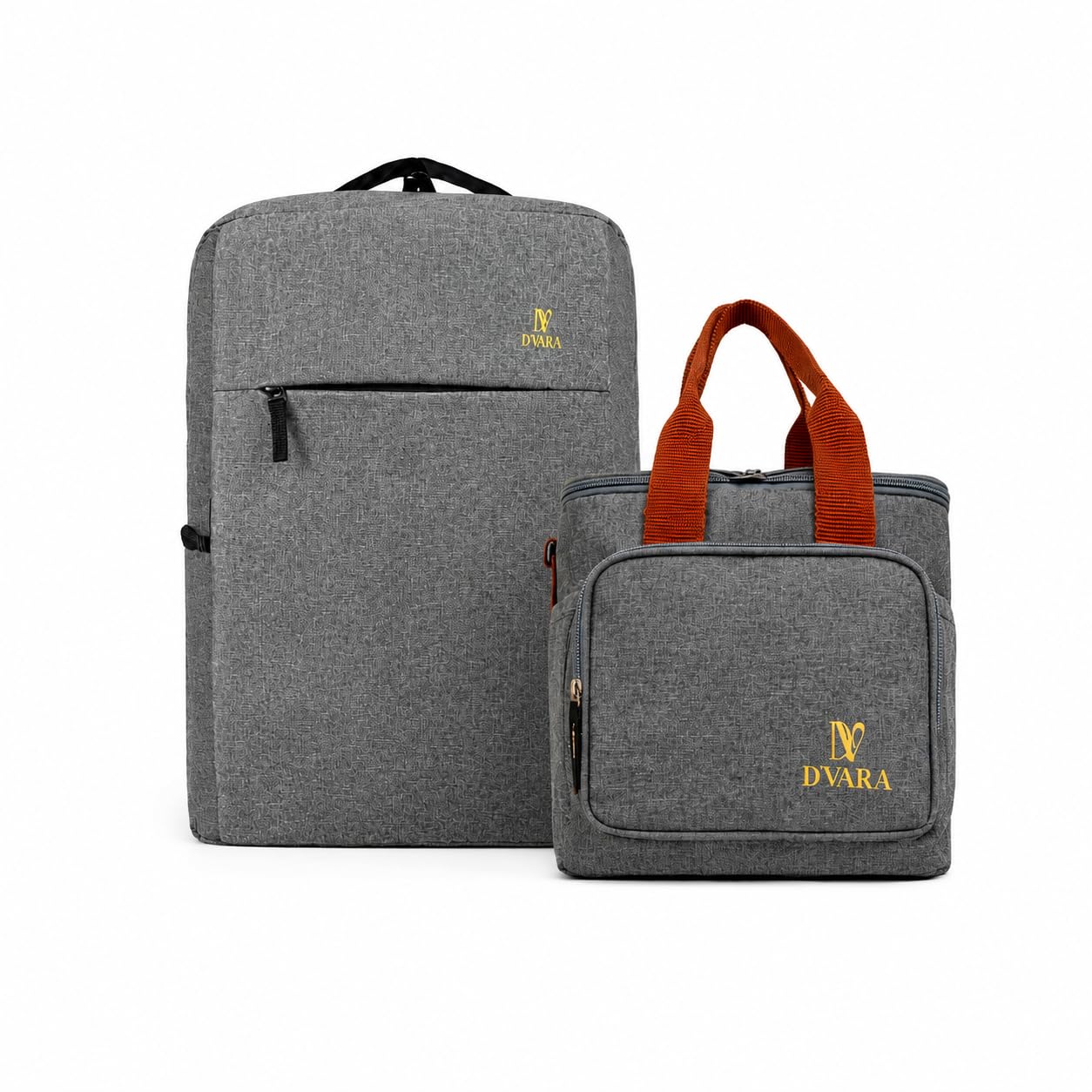 d'vara D’Vara Backpack & Insulated Lunch Bag Combo for Men & Women | Water-Resistant Office/College Backpack with Matching Lunch Tote | Lightweight Travel, Work & Daily Use Set (Black)-picture-47