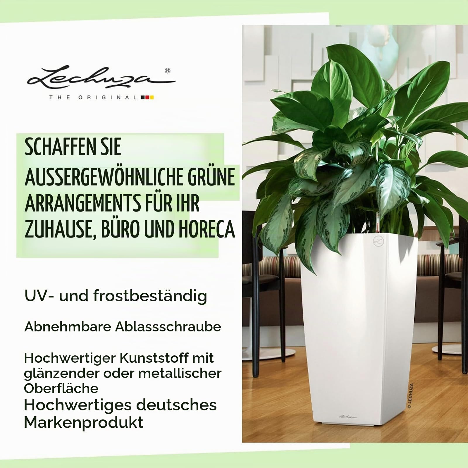 Lechuza Komplett-Set Cubico 40 Silber metallic