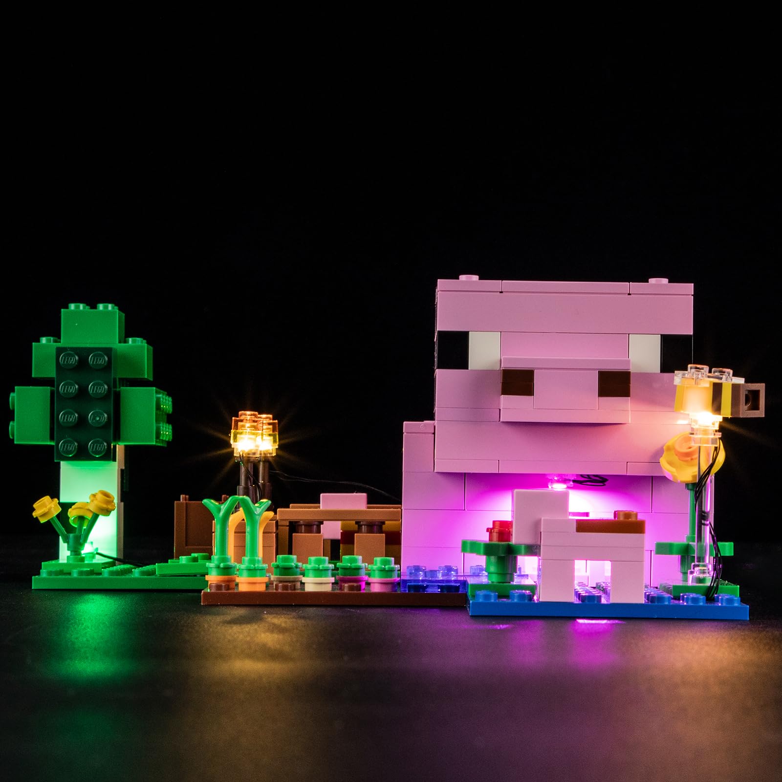 YEABRICKS LED Light for Lego-21268 Minecraft The Baby Pig House Building Blocks Model (Building Set NOT Included)