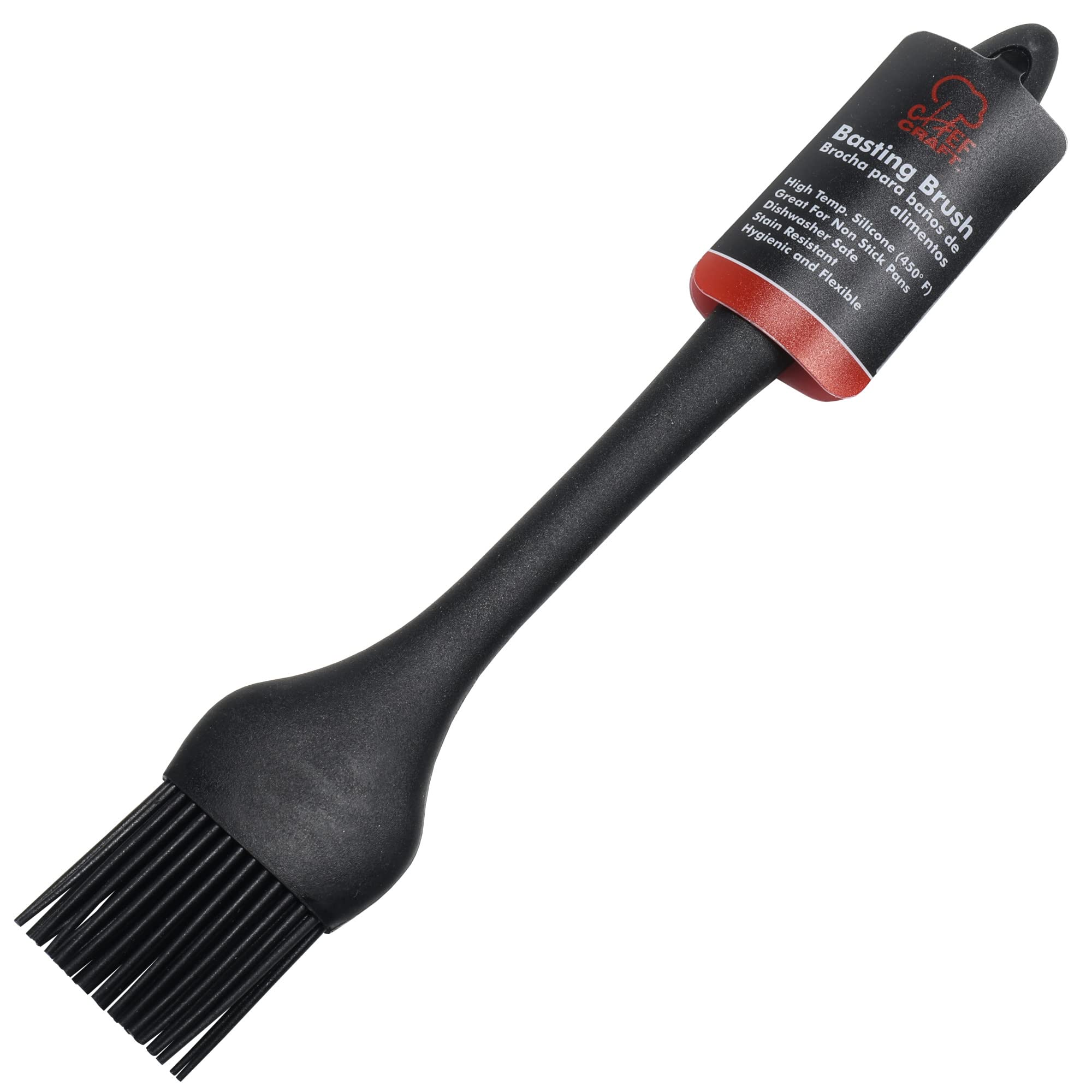 Chef Craft 13670 Premium Silicone Backpinsel, Silikon, schwarz
