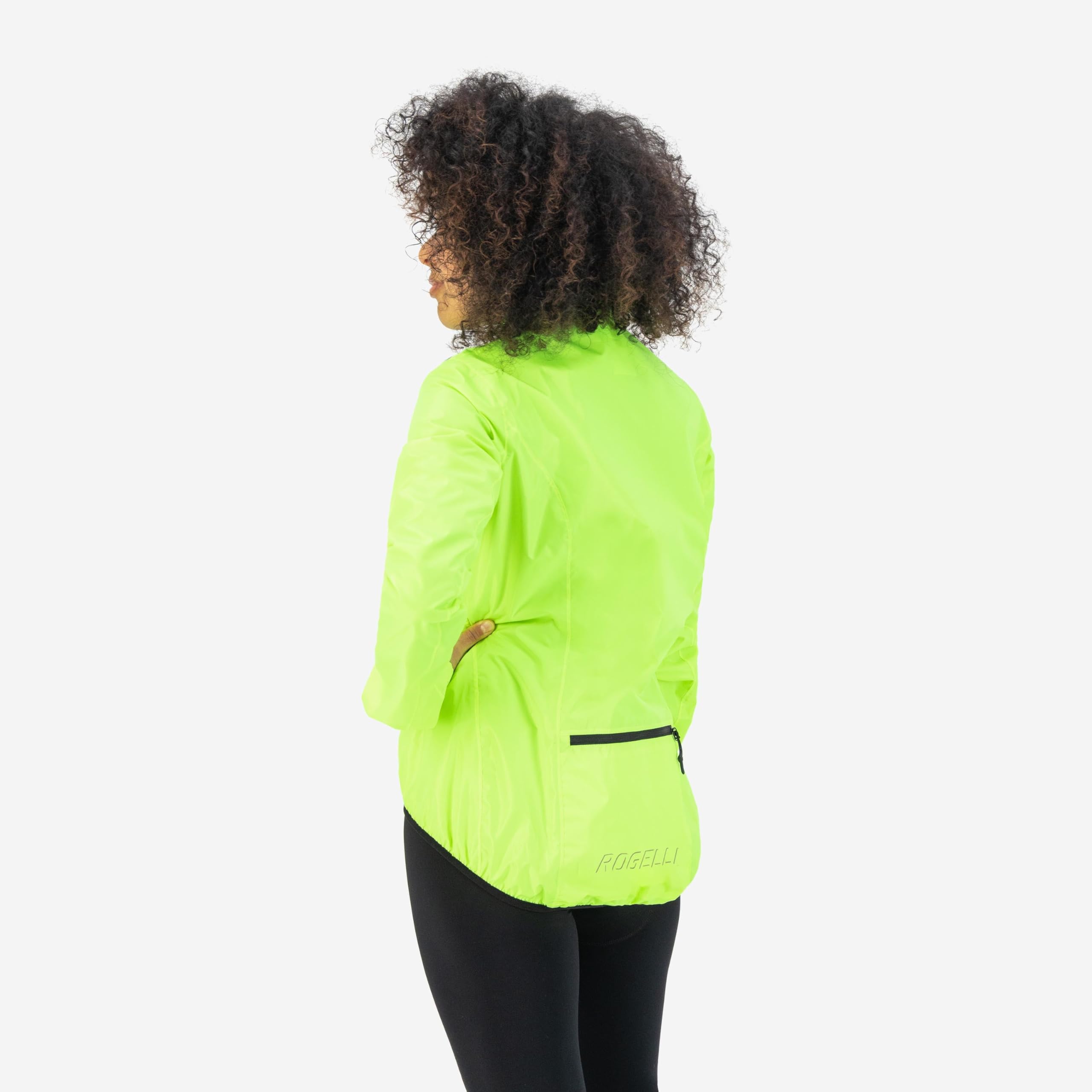 Rogelli Core Veste Velo Pluie Vent Femme, Jaune