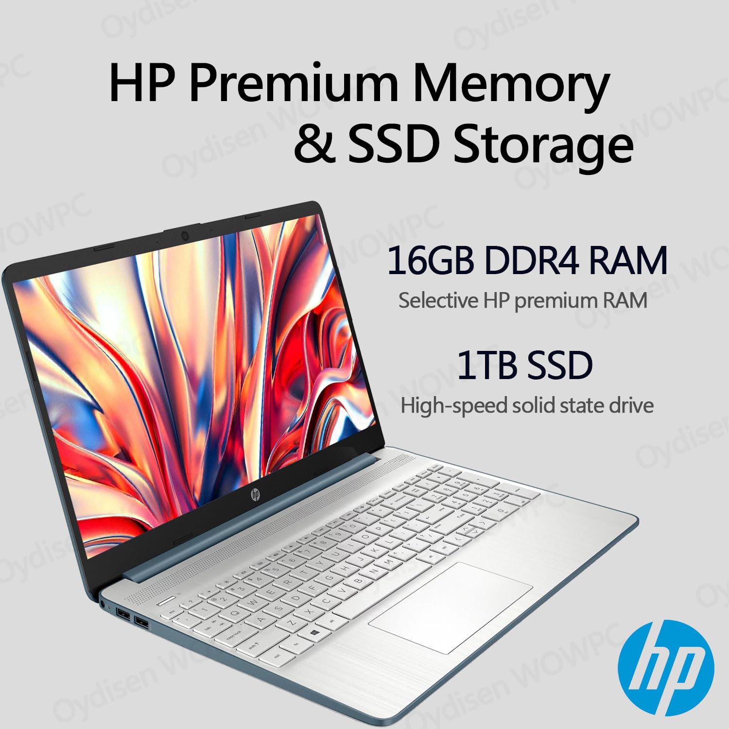 Amazon.com: HP 15.6 inch Laptop, 16GB Memory, 1TB SSD Storage 