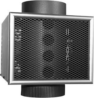 US Stove MH6 6-Inch Miracle Heat Reclaimer for Wood Coal Stoves - Ultra Quiet Fan, Easy Install, Boosts Efficiency