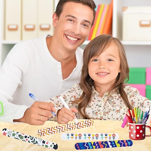 Miniatura 6 de LOMIMOS 42 pulseras en blanco, pulseras de bricolaje, regalos de fiesta para niños, proyectos de manualidades y pintura