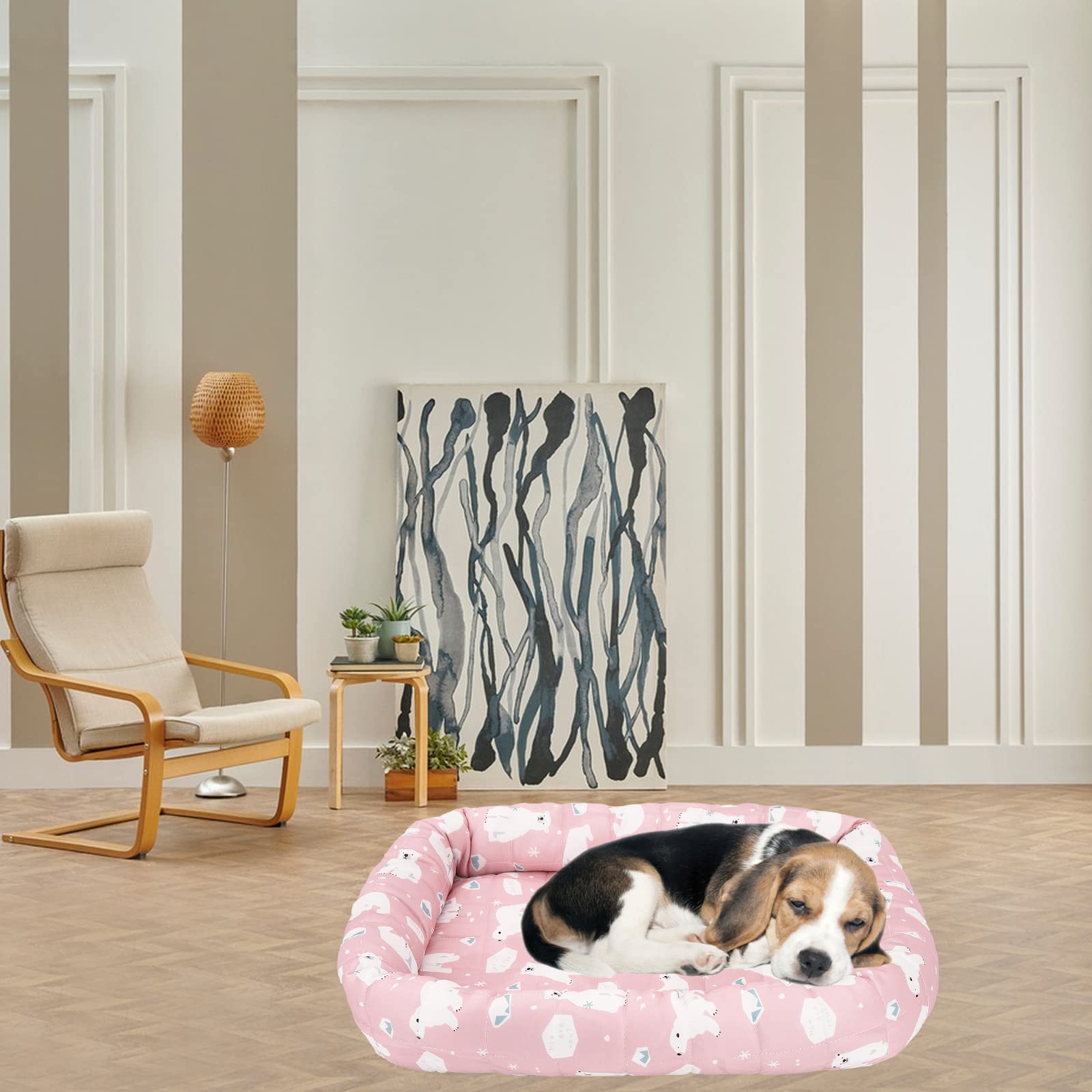 Gukasxi Tapis Rafraichissant Lit pour Chat Petit Chien, Tapis de Glace Auto-refroidissant Non Toxique Résistant pour Animaux de Compagnie, Chat, Hamster, Chinchilla, Cochon d'Inde
