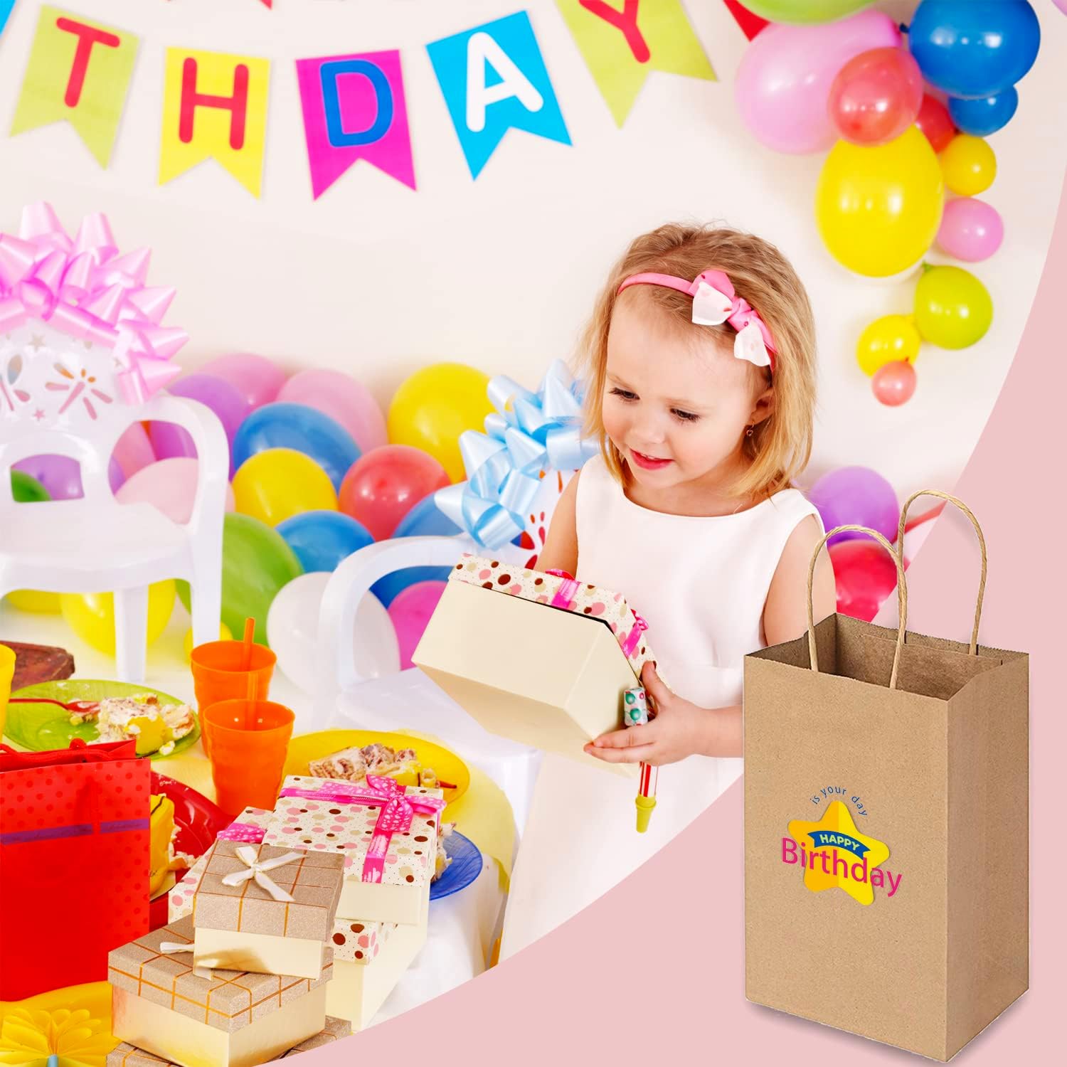 RACETOP Brown Kraft Paper Bags