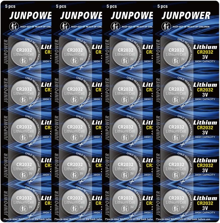 JUNPOWER CR2032 3V Lithium Battery (20pcs)