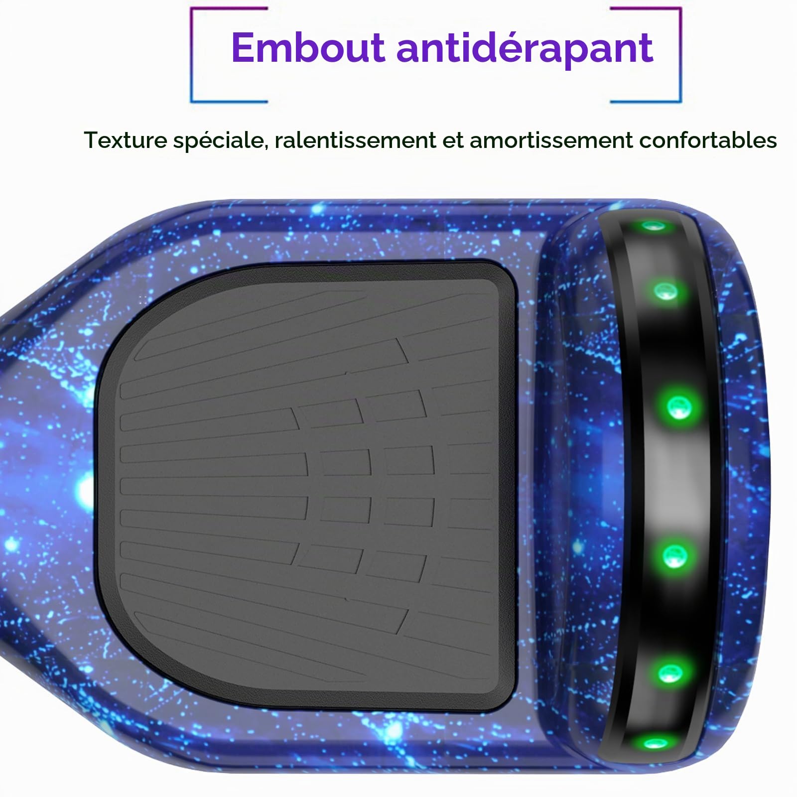 SISIGAD Hoverboard, Electric Scooters with Bluetooth & 6.5" Flash Wheels & LED Headlights Fender Lights, All Terrain for Kids