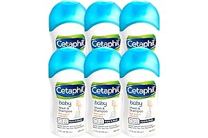 Cetaphil Baby Shampoo and Body Wash Travel Size Pack of 6
