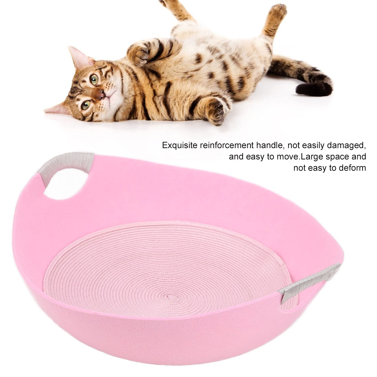 XINL Cuccia per Animali Domestici, Cuccia per Gatti Rimovibile a conservazione di Calore Facile da Pulire per la casa per Il Negozio di Animali(Rosa)