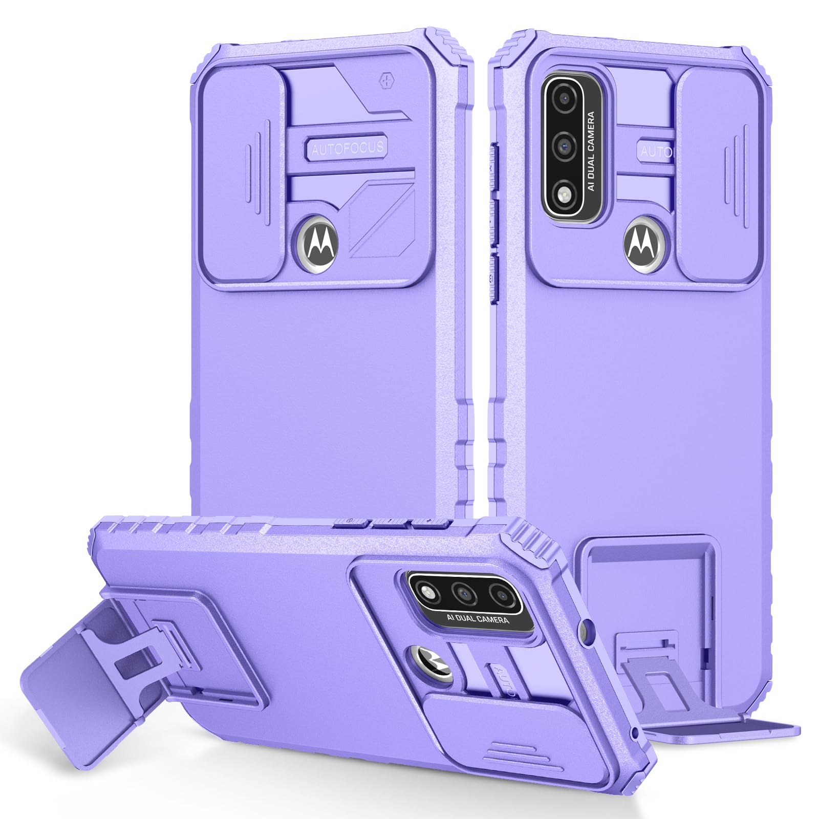 Funda Moto E7i Power antichoque con tapa de cámara deslizable 8