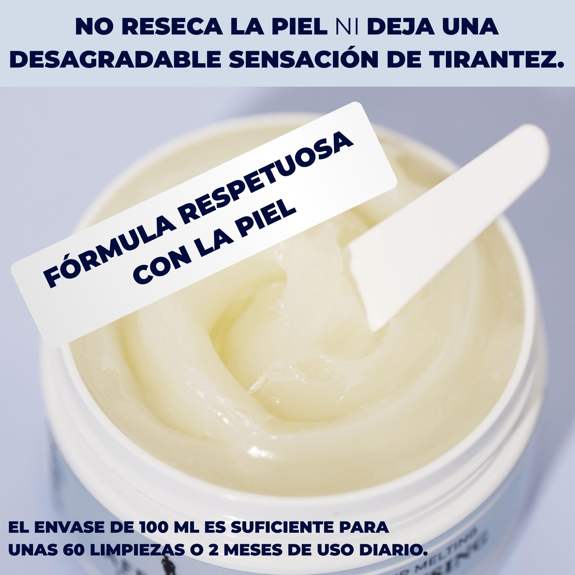 Afrodita Professional Clean Up Cleansing Bálsamo de limpieza de 100 ml Premium a base de aceite y bálsamo de limpieza facial, resistente al agua, con manteca de karité y aceite de coco, para piel seca