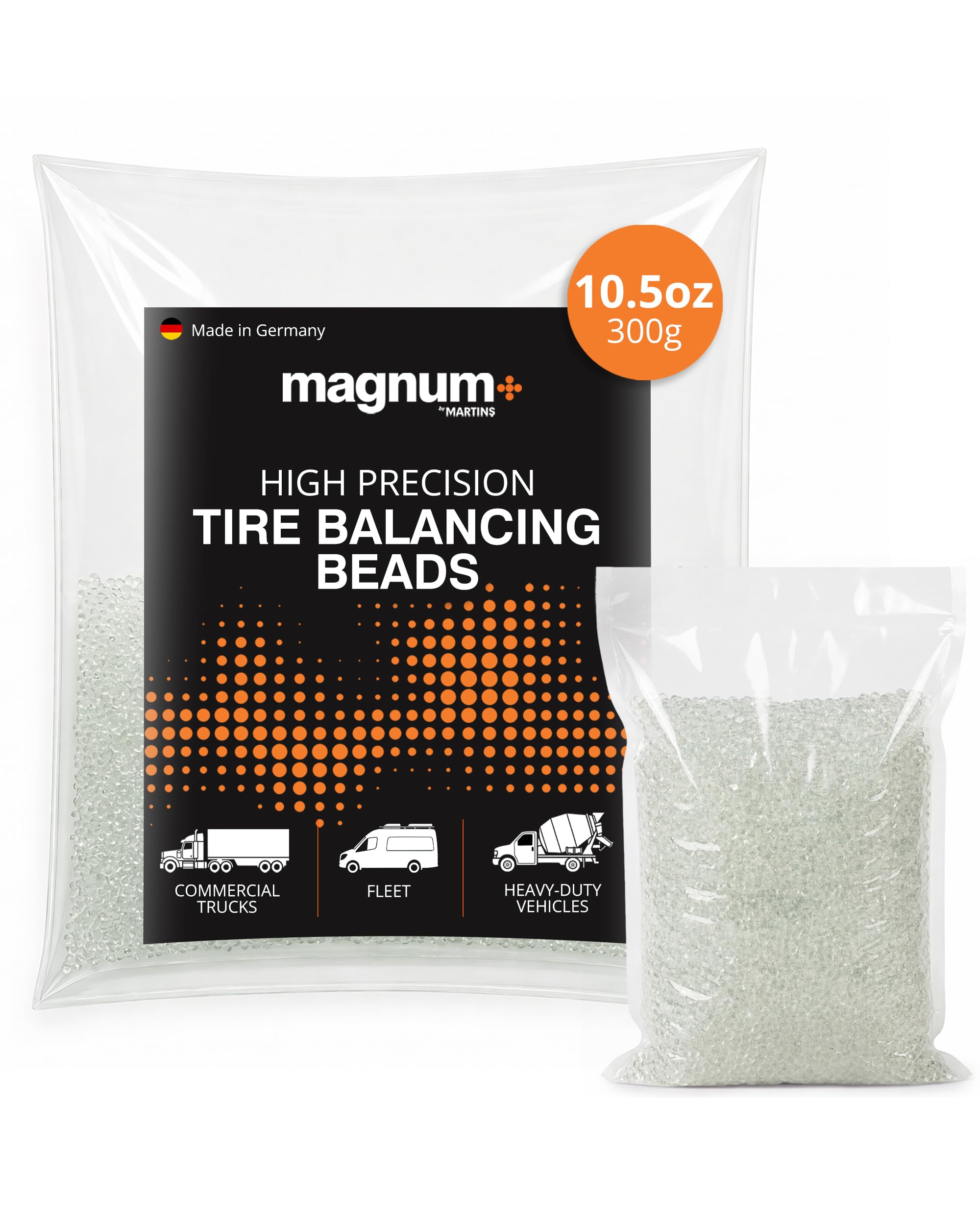 Magnum+ Lot de 4 Sacs d'équilibrage pour pneus - 297,7 g - Compatible TPMS