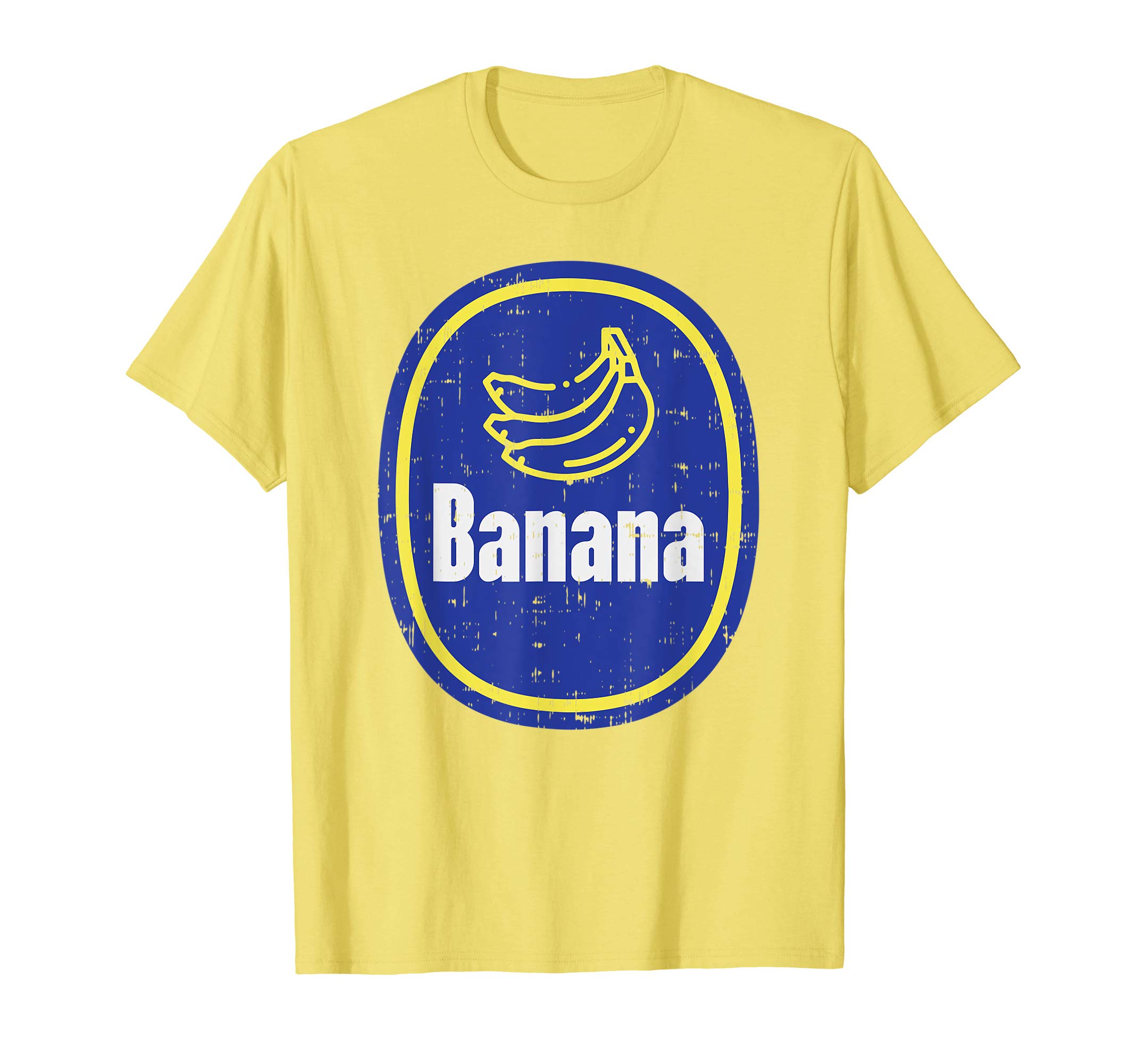 Banana Sticker Funny Fruit Lazy DIY Easy Halloween Costume T-Shirt Small