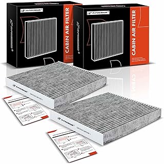 A-Premium 2-PC Cabin Air Filter with Activated Carbon Compatible with Acura MDX, RDX, TL, TSX, ZDX & Honda Accord, Civic, Odyssey, Pilot, Passport, 2004-2022, Replace# CAF1781, 80292SDGW01