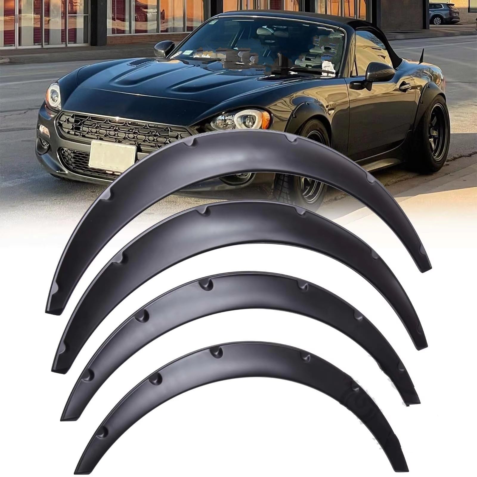 4 Pezzi 2 Dimensioni Universali Flessibili Parafanghi Auto Paraspruzzi Passaruota Extra Larghi Parafanghi Per Auto