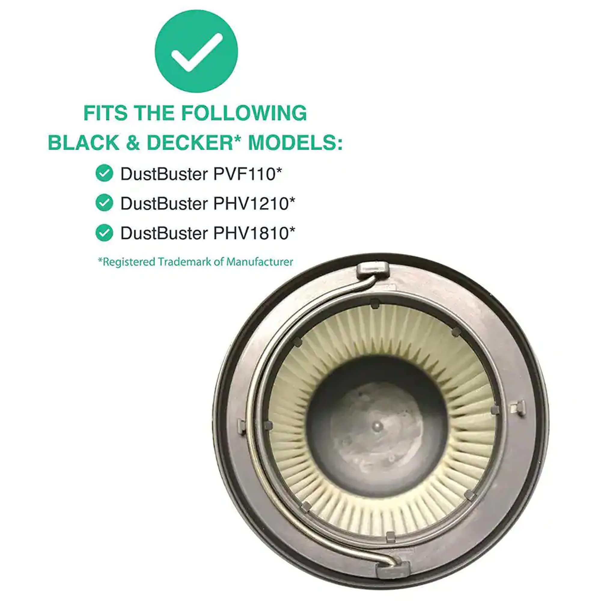 Black & Decker - Filtro (paquete de 2 unidades)
