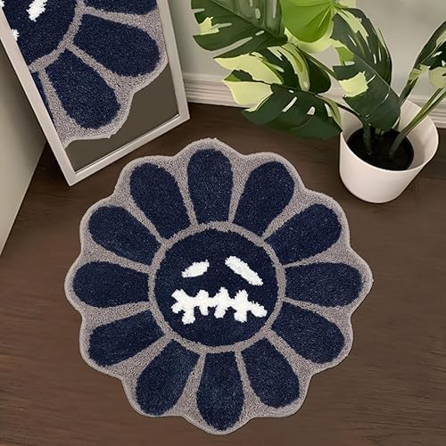 Miniatura 24 de Trippy Alfombra de Cara Feliz Alfombras Geniales Tufted de Secado Rápido Tapetes de Baño para Baño Antideslizantes Tapete de Baño Absorbente de Agua