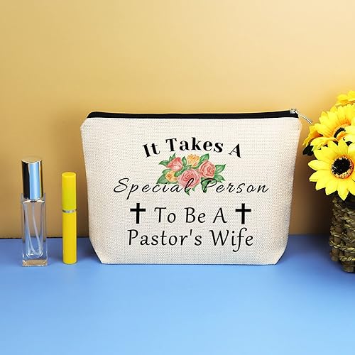 Miniatura 7 de Bolsa de maquillaje para esposa del pastor, regalos de agradecimiento para mujeres, regalo religioso, bolsa de cosméticos, regalo de Navidad,