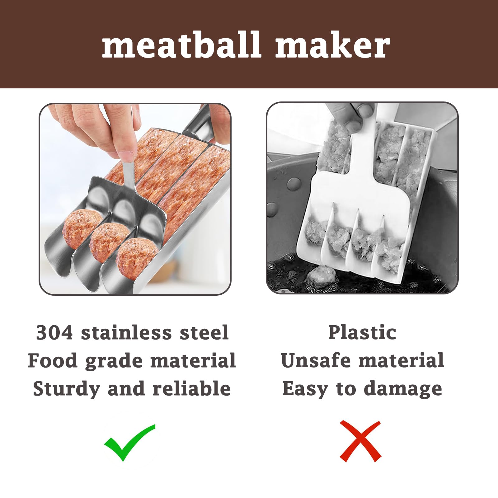 YYUEZHI Multifunctional Kitchen Meatball Press Appareil Pour