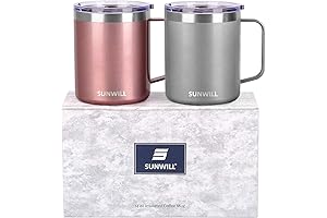 SUNWILL 14oz RV Coffee Mugs: Insulated, Durable, and Convenient