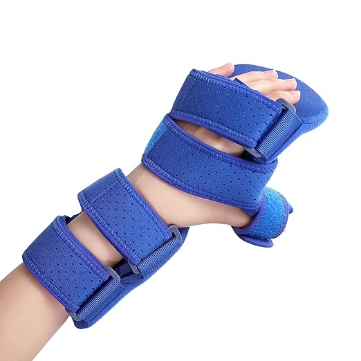 TYYIHUA Resting Hand Splint, Stroke Hand Therapy Equipment, Hand Brace with Finger Support for Stroke Recovery Patients, Carpal Tunnel Syndrome, Arthritis, Tendinitis, Metacarpal Breaks
