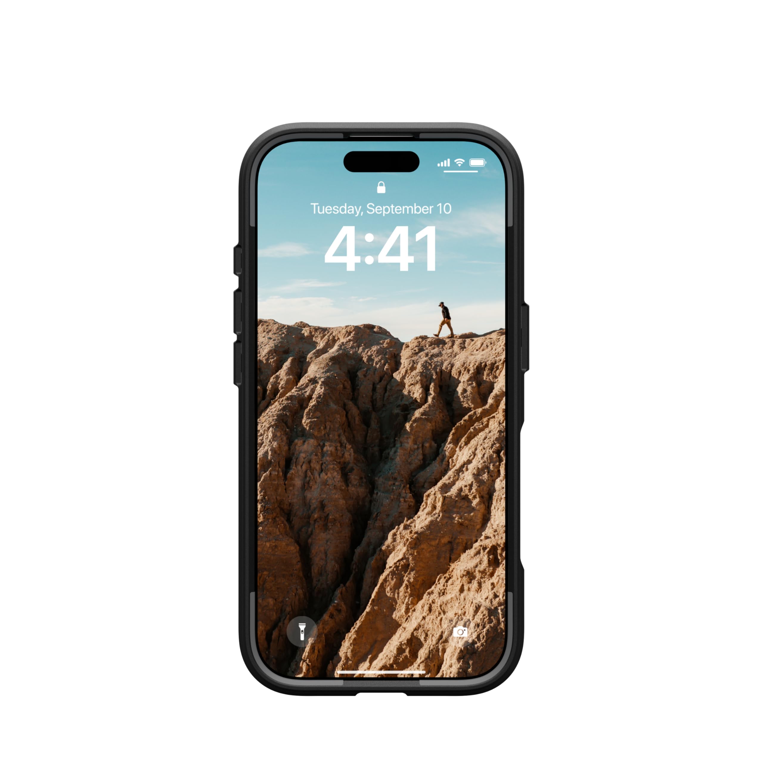 Urban Armor Gear UAG Civilian Cover protettiva progettata per iPhone 16 Pro da 6,3 pollici, compatibile con MagSafe, robusta, sottile, elegante, antiurto, antiscivolo, ultra resistente, nero