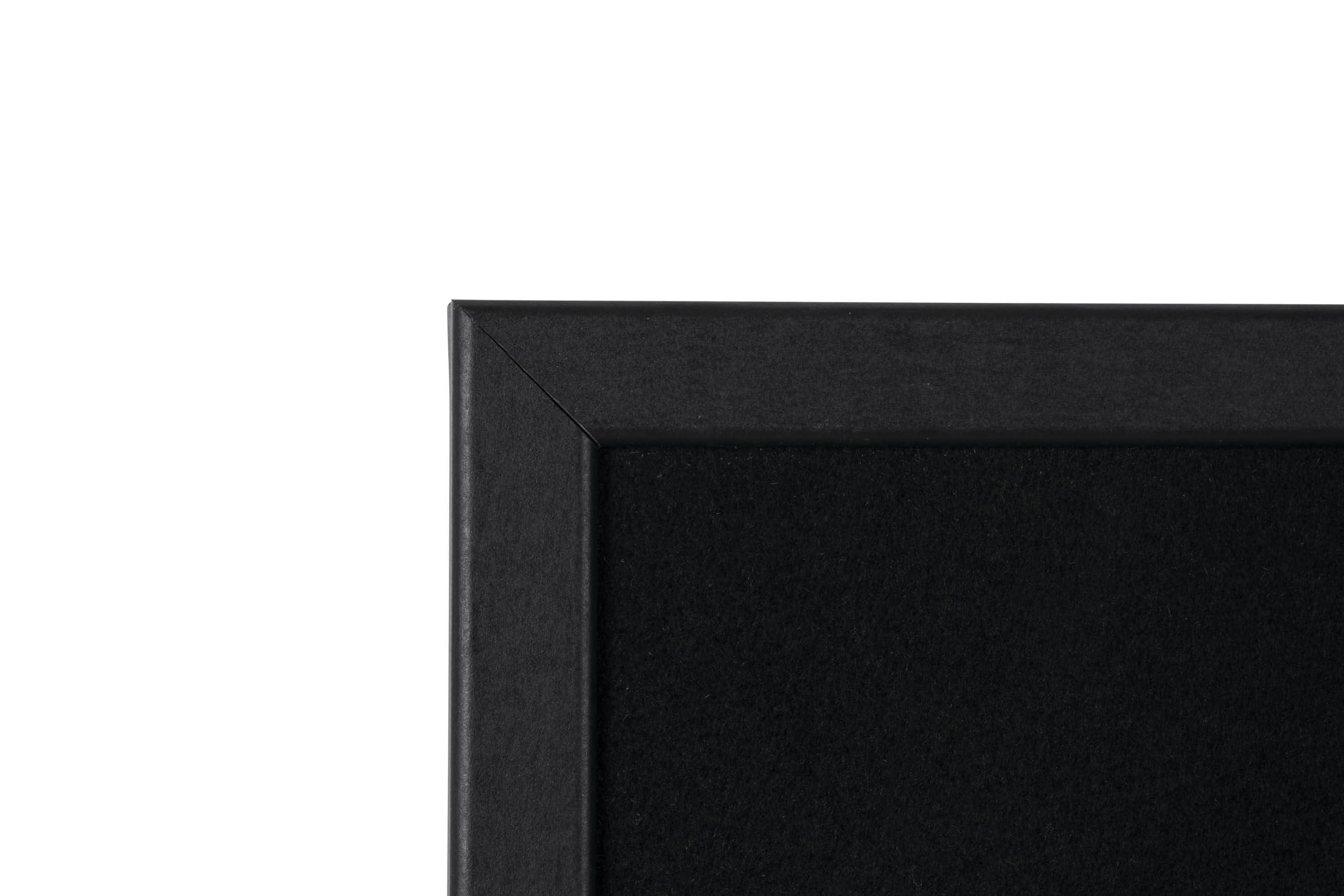 Bi-Office - Organizador Semanal Combinado, 60 x 40 cm, Pizarra de Planificación Semanal Magnetica Plateada y Tablón de Anúncios de Fieltro Negro con Marco MDF Negro